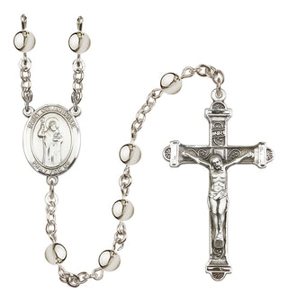 Silver Plated 6mm Saint Columbkille Rosary