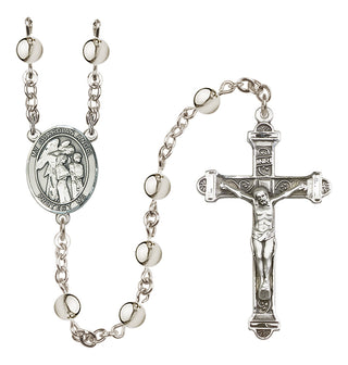 Silver Plated 6mm Guardian Angel w/Children Rosary