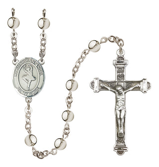 Silver Plated 6mm Guardian Angel/Dance Rosary