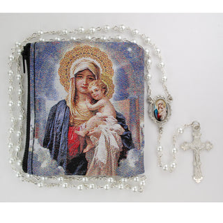 Mother Child Rosary In Mother Child Pouch