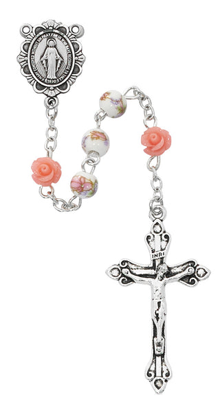 4MM Whit Pearl with Flower Of Bx