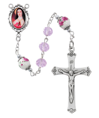 8MM Pink Rsy With 10MM Crys Of