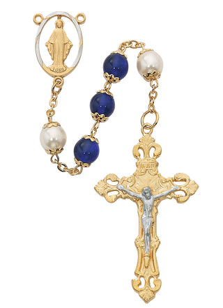 Blue Miraculous Rosary