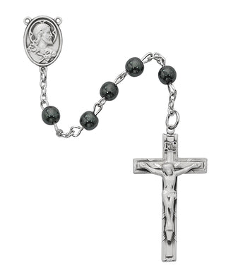 Sterling Hematite Rosary