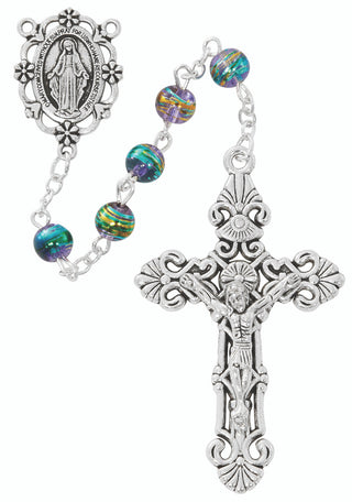 Color Wood Rosary Boxed
