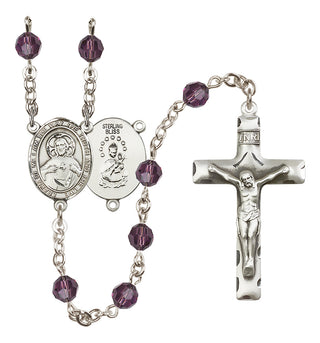 Sterling Silver 6mm Scapular  Engraved Catholic Rosaries