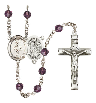 Sterling Silver 6mm Saint Sebastian/Dance Rosary
