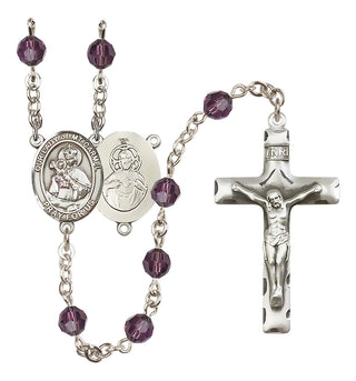 Sterling Silver 6mm Our Lady of Mount Carmel Rosary