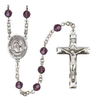 Sterling Silver 6mm Virgen de la Merced  Engraved Catholic Rosaries