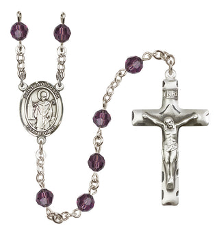 Sterling Silver 6mm Saint Wolfgang  Engraved Catholic Rosaries