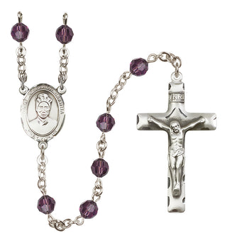 Sterling Silver 6mm Saint Josephine Bakhita  Engraved Catholic Rosaries