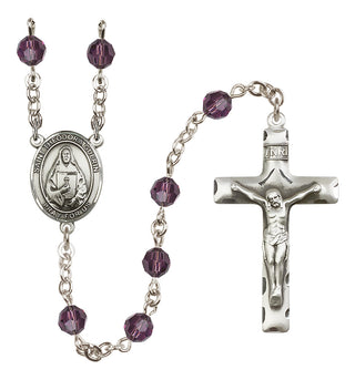 Sterling Silver 6mm Saint Theodora  Engraved Catholic Rosaries