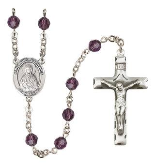 Sterling Silver 6mm Saint Lydia Purpuraria  Engraved Catholic Rosaries