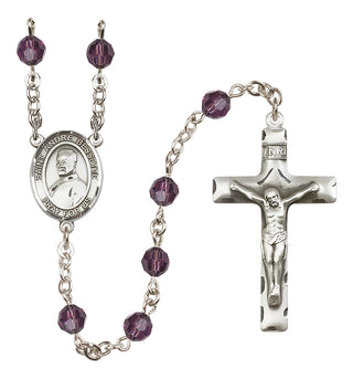 Sterling Silver 6mm Saint Andre Bessette  Engraved Catholic Rosaries