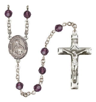 Sterling Silver 6mm Saint Edmund of East Anglia  Engraved Catholic Rosaries