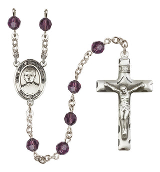 Sterling Silver 6mm Saint Jose Sanchez del Rio  Engraved Catholic Rosaries