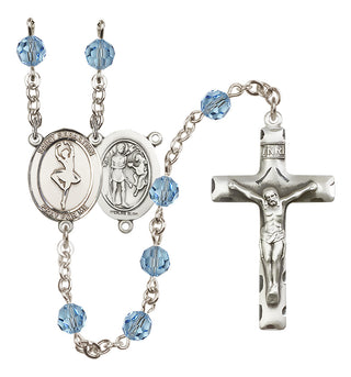 Sterling Silver 6mm Saint Sebastian/Dance Rosary