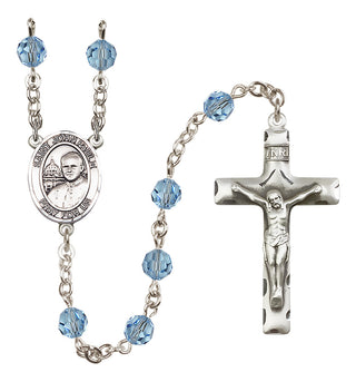 Sterling Silver 6mm Saint John Paul II Rosary