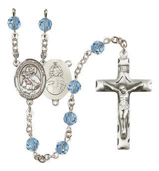 Sterling Silver 6mm Our Lady of Mount Carmel Rosary