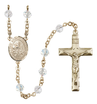14 Karat Gold-Filled 6mm Austrian Crystal San Ramon Nonato Rosary in Crystal