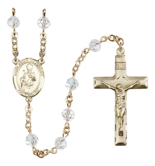 14kt Gold Filled 6mm Saint Simon the Apostle  Engraved Catholic Rosaries