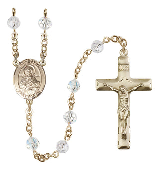 14kt Gold Filled 6mm Saint Daria  Engraved Catholic Rosaries