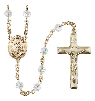 14kt Gold Filled 6mm Saint Norbert of Xanten  Engraved Catholic Rosaries