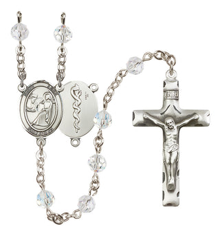 Sterling Silver 6mm Saint Luke the Apostle / Doctor Rosary