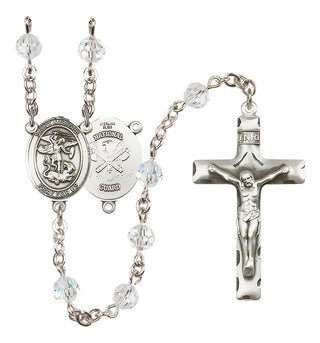 Sterling Silver 6mm Saint Michael / Nat'l Guard Rosary
