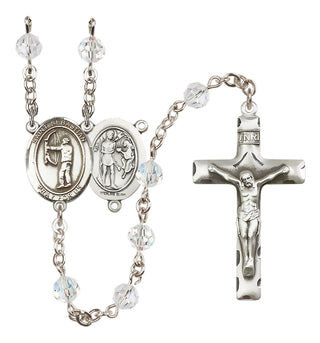 Sterling Silver 6mm Saint Sebastian / Archery Rosary