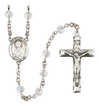 Sterling Silver 6mm Saint Dominic Savio  Engraved Catholic Rosaries