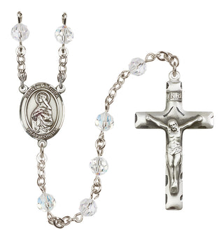 Sterling Silver 6mm Saint Matilda  Engraved Catholic Rosaries