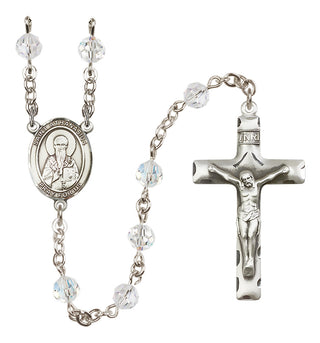 Sterling Silver 6mm Saint Athanasius  Engraved Catholic Rosaries