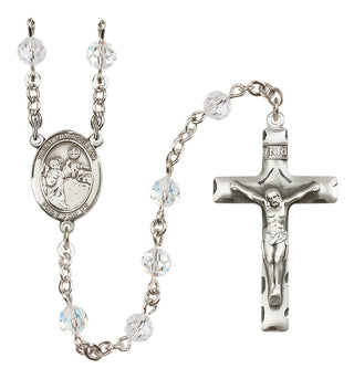 Sterling Silver 6mm Saint Nimatullah  Engraved Catholic Rosaries