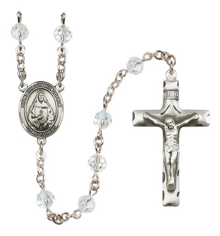 Sterling Silver 6mm Saint Theodora  Engraved Catholic Rosaries