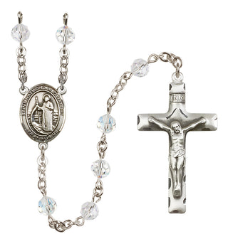 Sterling Silver 6mm Saint Raymond of Penafort  Engraved Catholic Rosaries