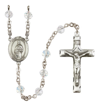 Sterling Silver 6mm Saint Eligius  Engraved Catholic Rosaries