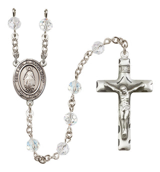 Sterling Silver 6mm Our Lady of Good Help  Engraved Catholic Rosaries