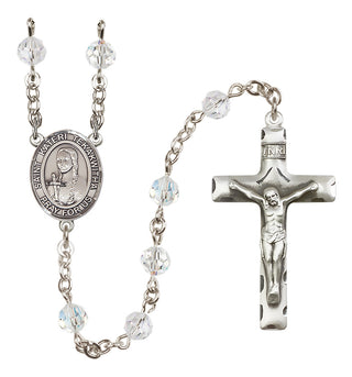 Sterling Silver 6mm Saint Kateri Tekakwitha  Engraved Catholic Rosaries