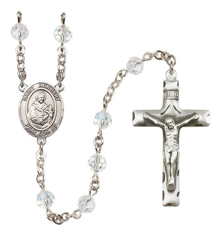 Sterling Silver 6mm Saint Norbert of Xanten  Engraved Catholic Rosaries