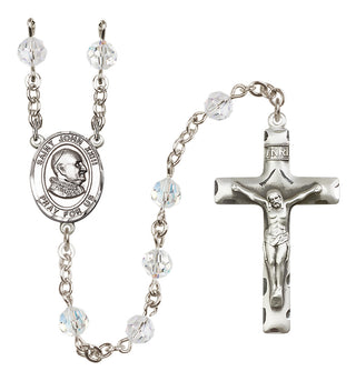 Sterling Silver 6mm Saint John Xxiii  Engraved Catholic Rosaries