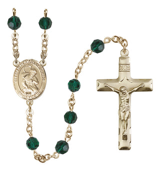14kt Gold Filled 6mm Blessed Herman the Cripple  Engraved Catholic Rosaries