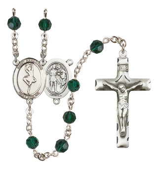 Sterling Silver 6mm Saint Sebastian/Dance Rosary