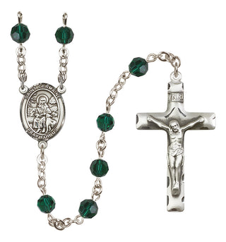 Sterling Silver 6mm Saint Germaine Cousin  Engraved Catholic Rosaries