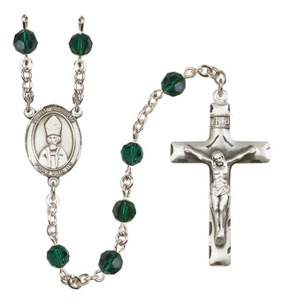 Sterling Silver 6mm Saint Anselm of Canterbury  Engraved Catholic Rosaries