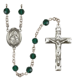 Sterling Silver 6mm Saint Marina  Engraved Catholic Rosaries