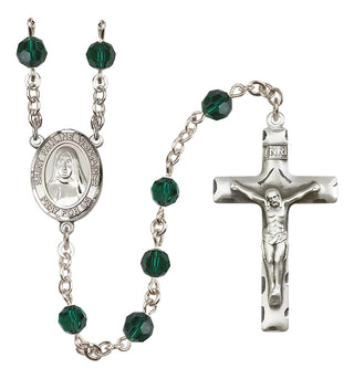 Sterling Silver 6mm Saint Pauline Visintainer  Engraved Catholic Rosaries