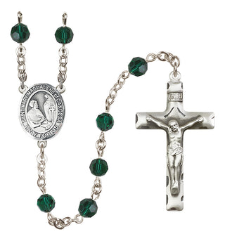 Sterling Silver 6mm Saint Mary Magdalene of Canossa  Engraved Catholic Rosaries