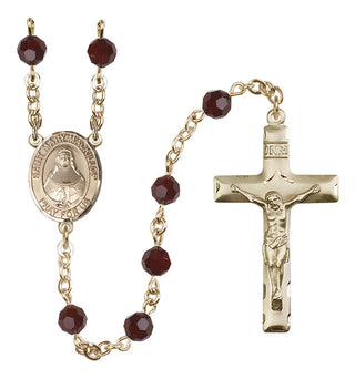 14kt Gold Filled 6mm Saint Mary Mackillop  Engraved Catholic Rosaries