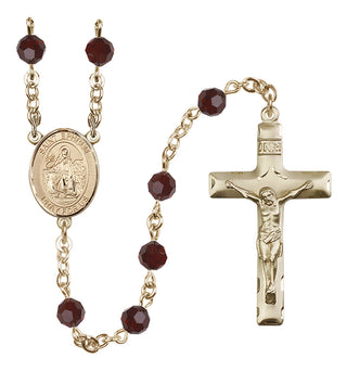 14kt Gold Filled 6mm Saint Ephrem  Engraved Catholic Rosaries